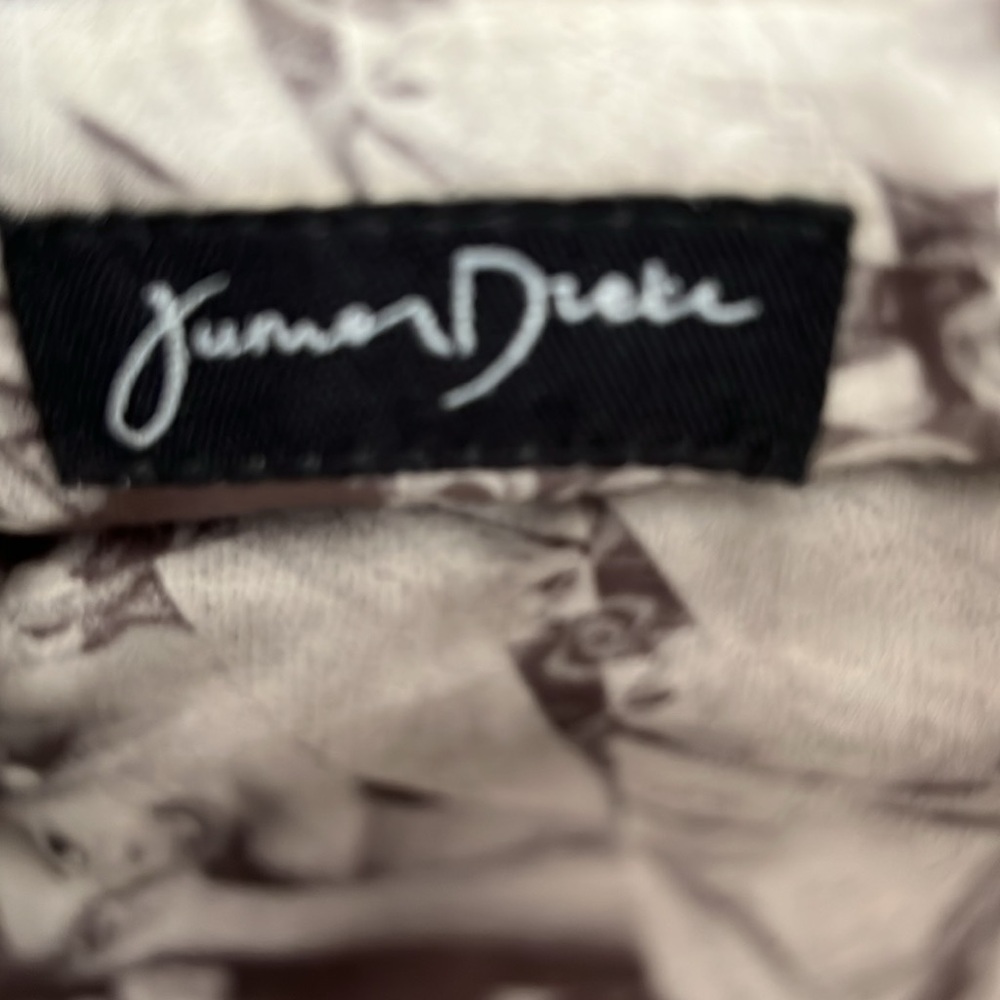 Junior Drake Convertible Handbag Vintage Flower Flap Clutch Shoulder Brown Small - Picture 12 of 16